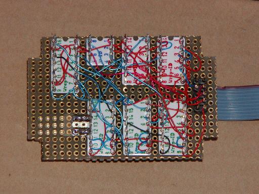 Detail of wire wrap side of board